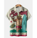 California Surf Vintage Short Sleeve Polo Shirt
