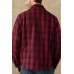 Men's Plaid Plus Fleece Jacket Coat