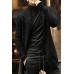 Mens Long-Sleeved Knitted Cardigan Windbreaker Jacket